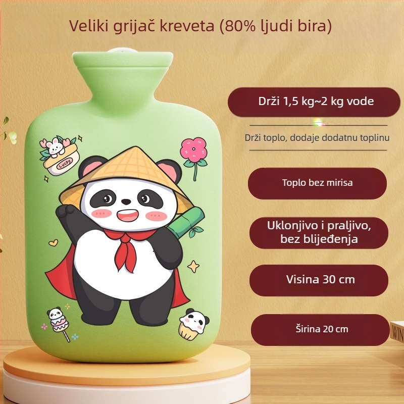 Prekogranični proizvođač crtanih termofora s mogućnošću ponovnog punjenja, velike i male vrećice za toplu vodu za žene za grijanje trbuha i ruku, Amazon