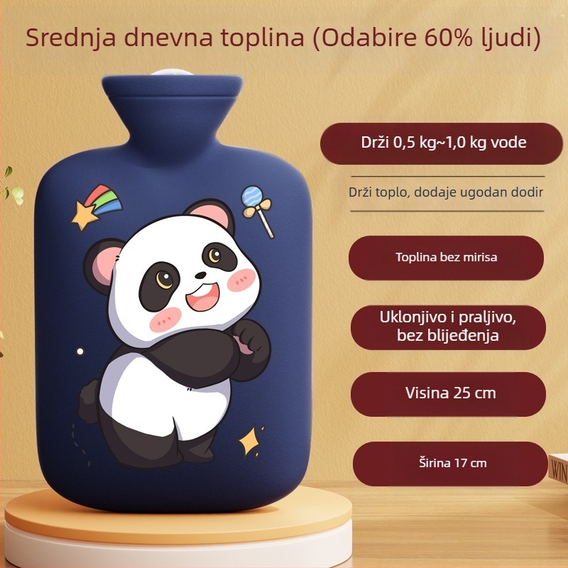 Prekogranični proizvođač crtanih termofora s mogućnošću ponovnog punjenja, velike i male vrećice za toplu vodu za žene za grijanje trbuha i ruku, Amazon
