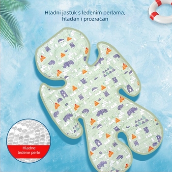 Ljetna blagovaonska stolica, ledena podloga za dječja kolica, ledena podloga za gel, crtani film, hladna dječja podloga za auto, mekana