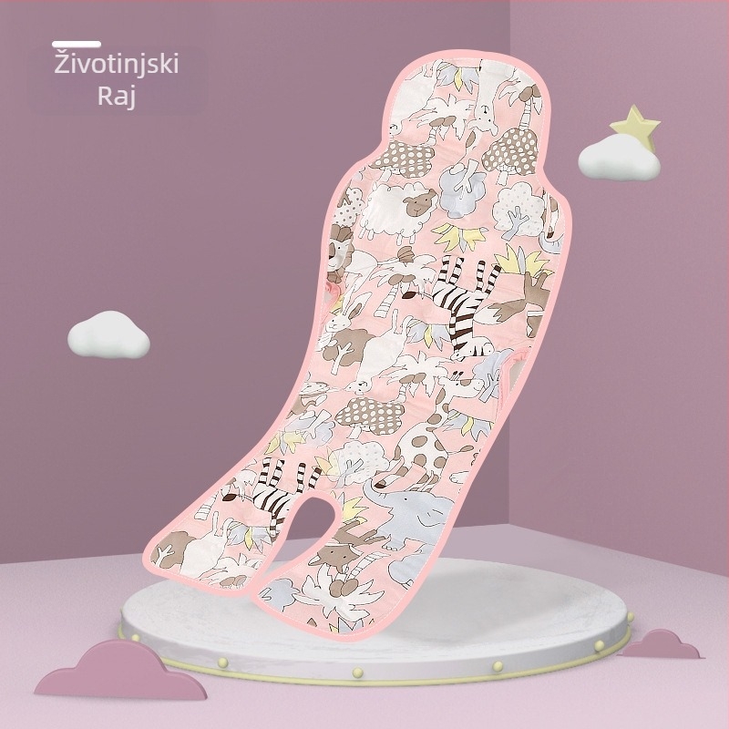 Ljetna blagovaonska stolica, ledena podloga za dječja kolica, ledena podloga za gel, crtani film, hladna dječja podloga za auto, mekana