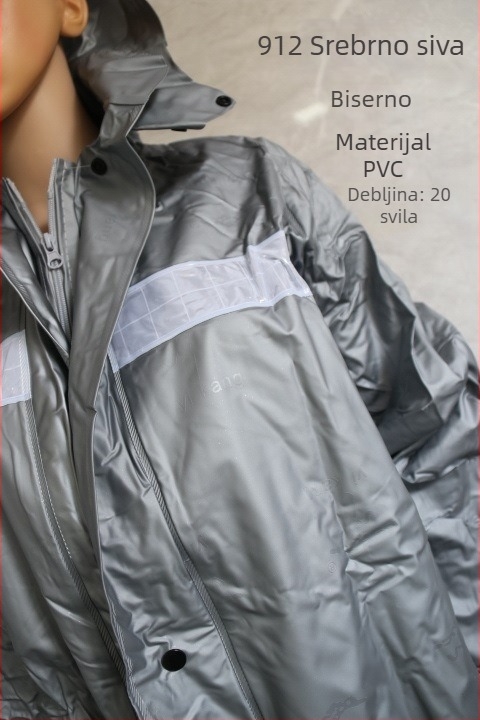 Set od zadebljane kišne kabanice i hlača, kabanica za bicikl, kabanica za motocikle za dostavljače, kabanica otporna na propuštanje