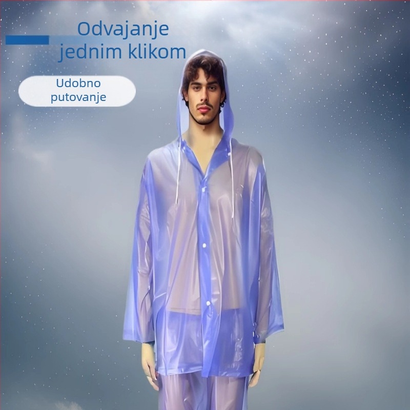 Set od zadebljane kišne kabanice i hlača, kabanica za bicikl, kabanica za motocikle za dostavljače, kabanica otporna na propuštanje