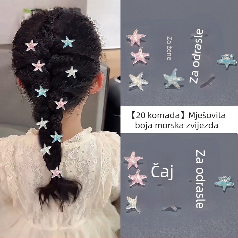 Retro Amazon pletenica za vjenčanu kosu s bisernim grahom i vještačkim kamenčićima, dječja kopča za kosu u stilu princeze, ukrašena mini cvijet za glavu