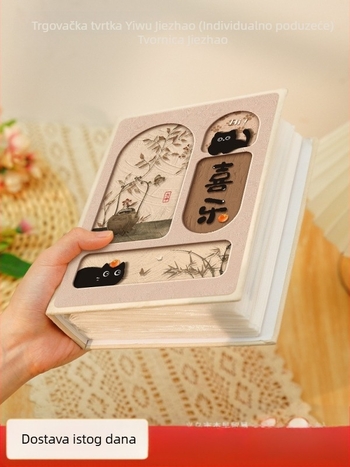 Mali foto album u kineskom stilu, komemorativni album velikog kapaciteta s umetcima, Polaroid od 5 inča, 6 inča, 7 inča, obiteljski album za bebe od 3 inča