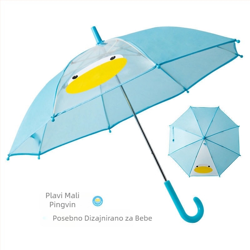 Dječji kabanica za dječake, prozirni obrub, žuti pončo s patkom, produženi, za cijelo tijelo, vodootporni, za djevojčice s dinosaurima