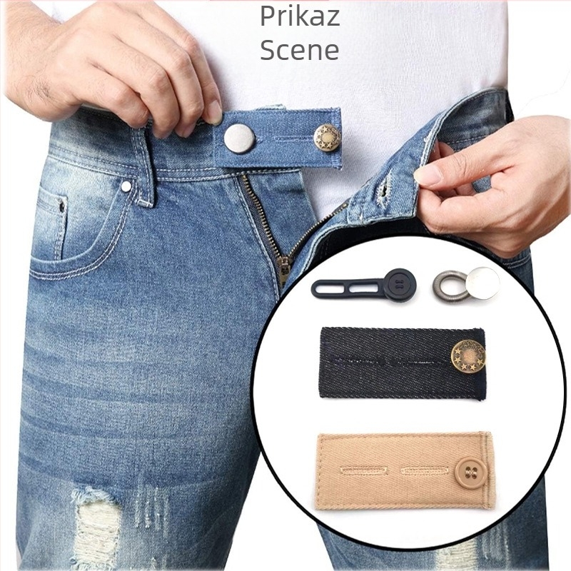 Podesivi i odvojivi okrugli gumbi za traperice za muškarce i žene, povećanje struka hlača, kopča za produžavanje bez šivanja