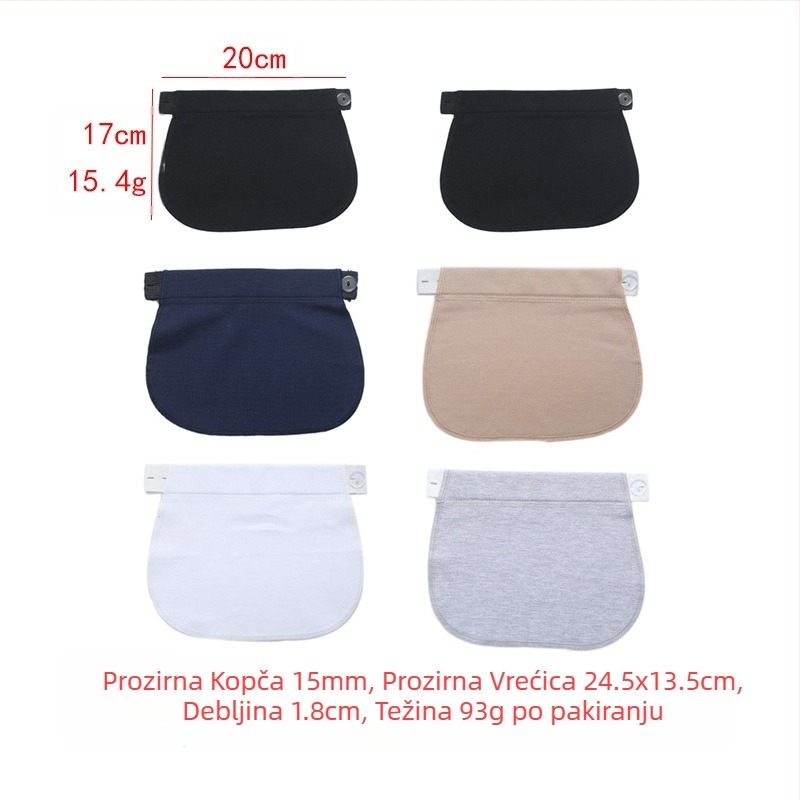 Podesivi i odvojivi okrugli gumbi za traperice za muškarce i žene, povećanje struka hlača, kopča za produžavanje bez šivanja