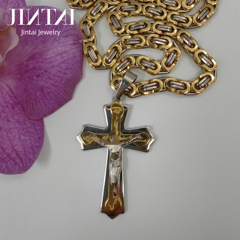 Izravna prodaja iz tvornice Amazon Aliexpress Europska i američka nova trendi muška ogrlica od titana i čelika s privjeskom od nehrđajućeg čelika