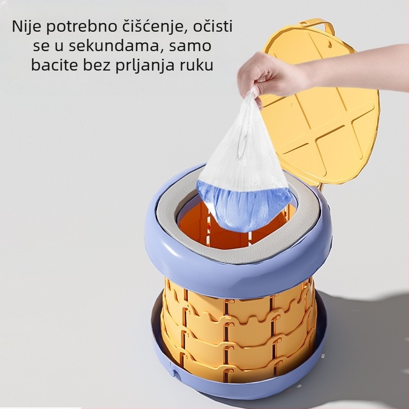Sklopivi dječji WC, kahlica, dječji muški prijenosni vanjski pisoar, dječji ženski putni WC