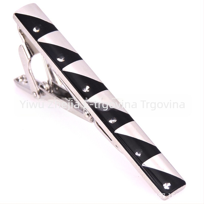 Modna muška kopča za kravatu s žičanim izvlačenjem, kristalna školjka, kopča za kravatu za poslovne muškarce, tvornička cijena, rasprodaja