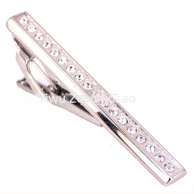 Modna muška kopča za kravatu s žičanim izvlačenjem, kristalna školjka, kopča za kravatu za poslovne muškarce, tvornička cijena, rasprodaja