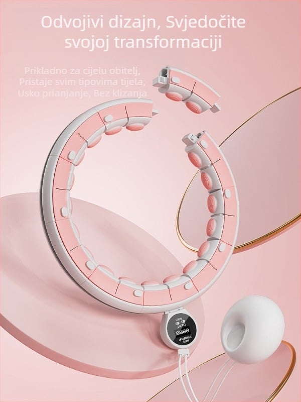 Pametni hula hoop steznik za trbuh i struk, fitness za mršavljenje, ženski tanki trbuh, jednostavan moderni steznik za trbuh