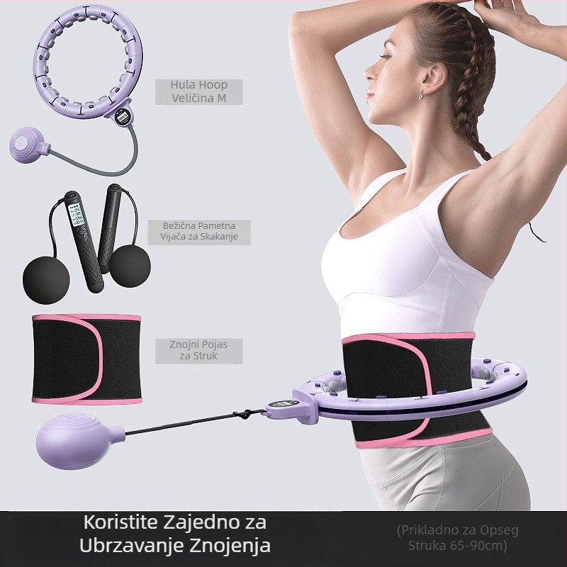 Pametni hula hoop steznik za trbuh i struk, fitness za mršavljenje, ženski tanki trbuh, jednostavan moderni steznik za trbuh