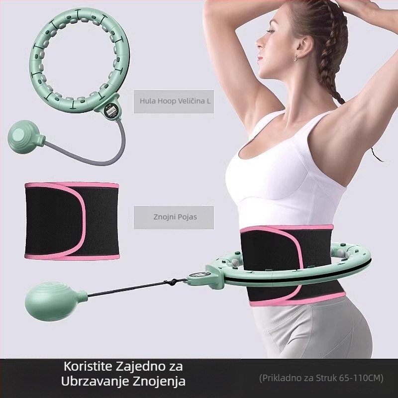 Pametni hula hoop steznik za trbuh i struk, fitness za mršavljenje, ženski tanki trbuh, jednostavan moderni steznik za trbuh