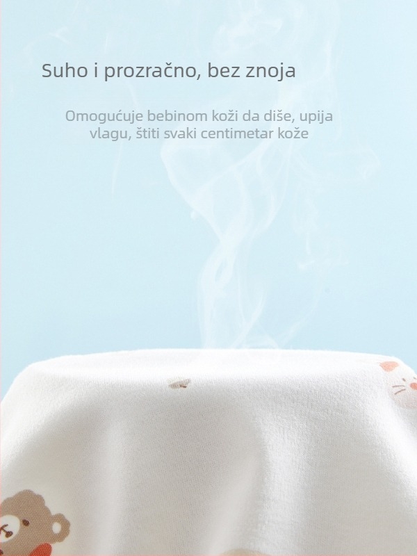 Novorođeni pamuk rompers u monaškom stilu, dugih rukava, unisex, 0-6 mjeseci