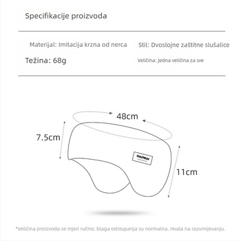 Nove zimske tople vunene pletene štitnike za uši za biciklizam na otvorenom, otporne na vjetar, hladnoću i smrzavanje, svestrane štitnike za uši s flis podstavom