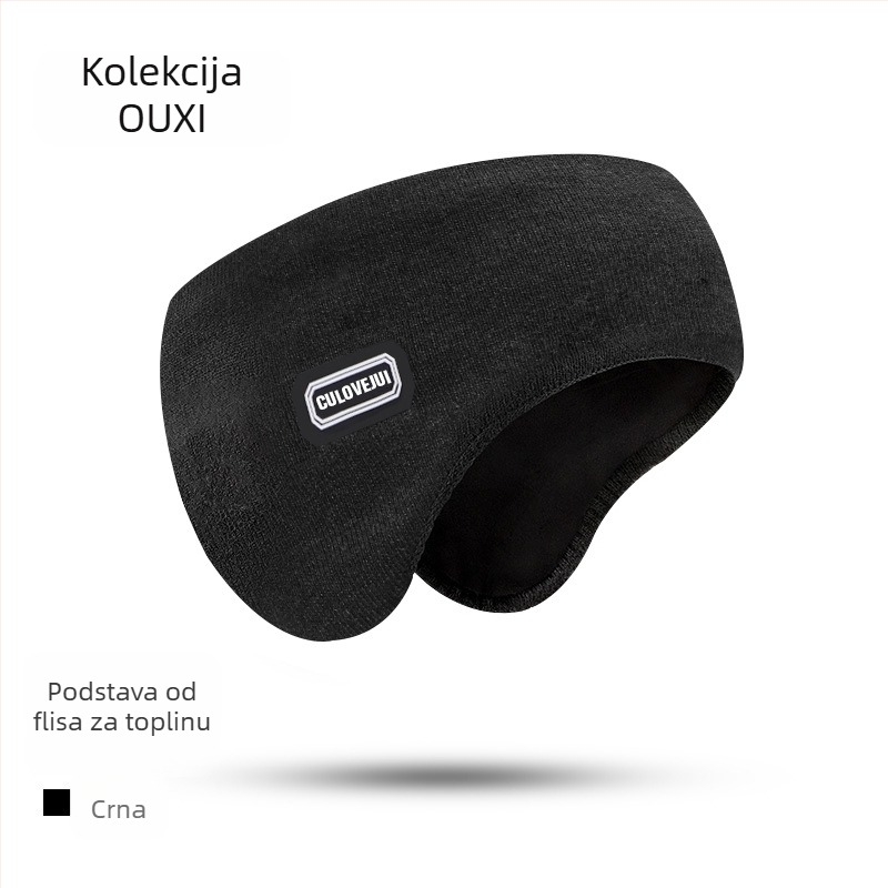 Nove zimske tople vunene pletene štitnike za uši za biciklizam na otvorenom, otporne na vjetar, hladnoću i smrzavanje, svestrane štitnike za uši s flis podstavom