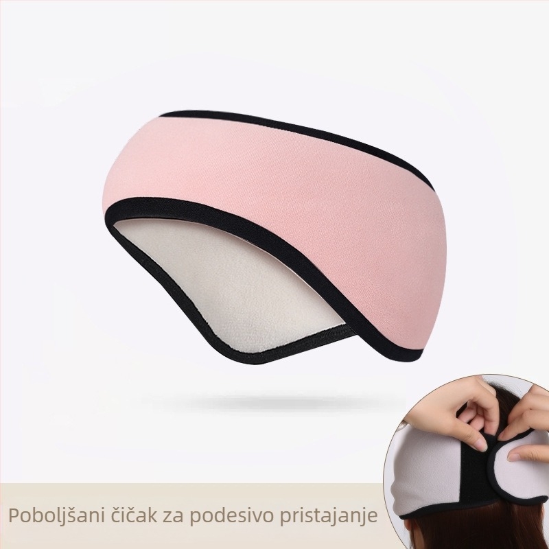 Nove zimske tople vunene pletene štitnike za uši za biciklizam na otvorenom, otporne na vjetar, hladnoću i smrzavanje, svestrane štitnike za uši s flis podstavom