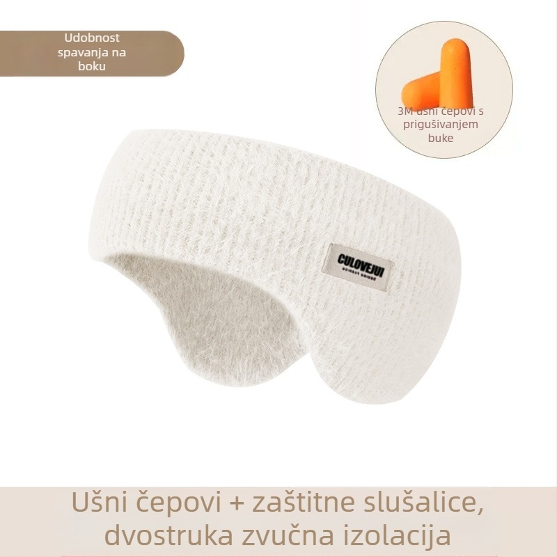 Nove zimske tople vunene pletene štitnike za uši za biciklizam na otvorenom, otporne na vjetar, hladnoću i smrzavanje, svestrane štitnike za uši s flis podstavom