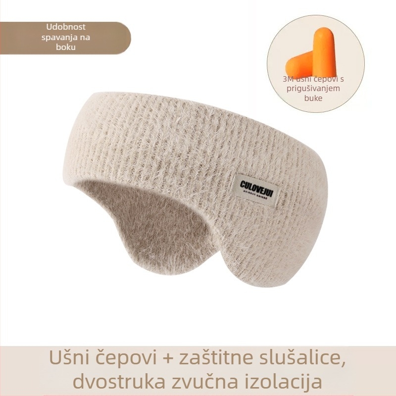 Nove zimske tople vunene pletene štitnike za uši za biciklizam na otvorenom, otporne na vjetar, hladnoću i smrzavanje, svestrane štitnike za uši s flis podstavom