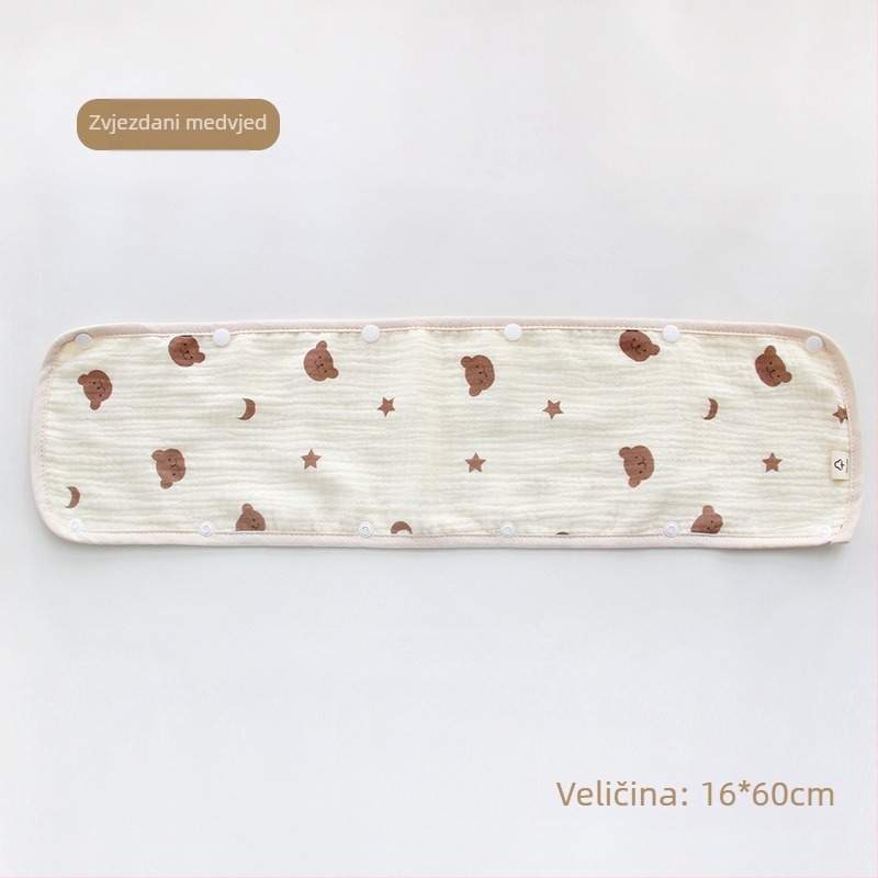 Ručnik za slinu za dječja kolica, trodijelne rukavice za kolica, pamučna gaza, remen, ručnik za slinu za kolica, jastučić za ramena protiv ugriza