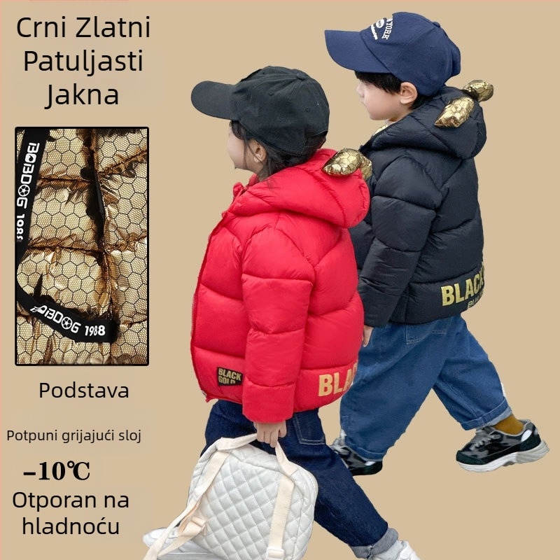 Dječje perjane jakne za dječake i djevojčice izvan sezone 2025., Zimske jakne s pamučnom podstavom za malu i srednju djecu, Tople i debele jakne s pamučnom podstavom
