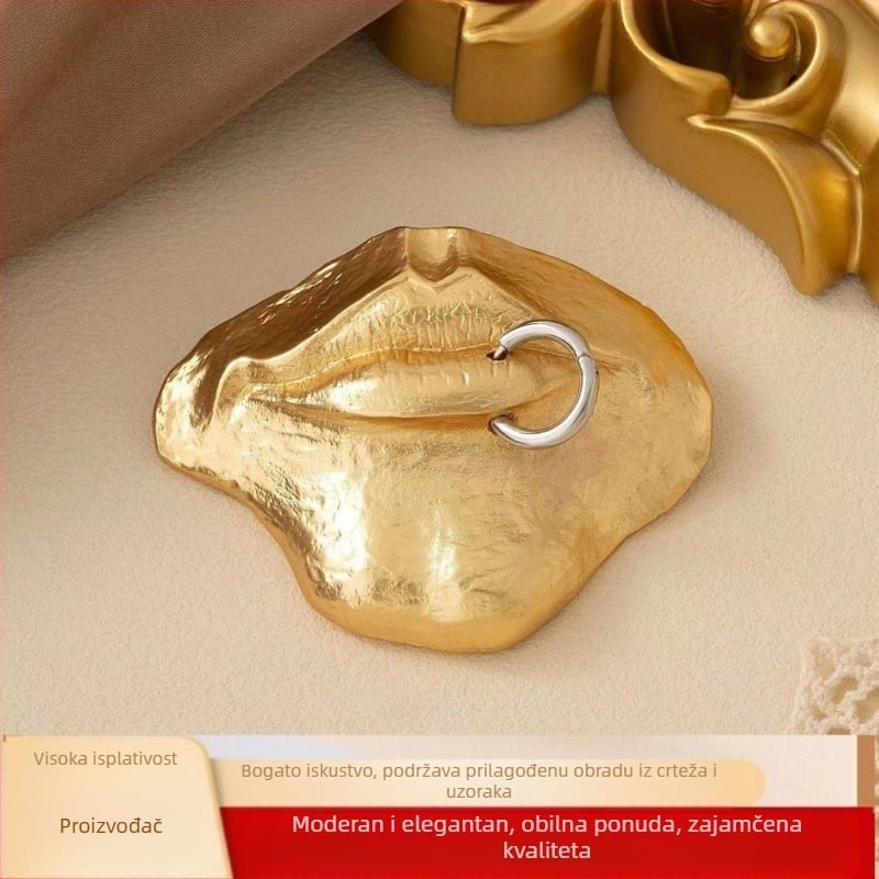 Replika broša s apstraktnom osobnošću od 18K u Europi i Sjedinjenim Državama s motivom vražjeg oka i ljudskog lica