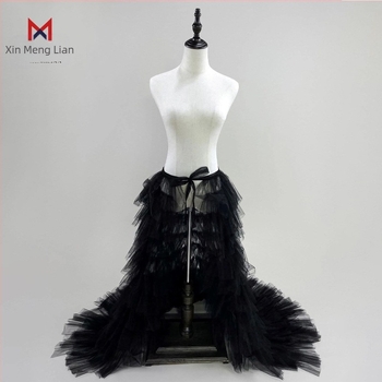 Elegantna europska i američka prekogranična mrežasta suknja za tortu s vezicama, jednodijelna duga suknja A-kroja s visokim strukom i pončoom