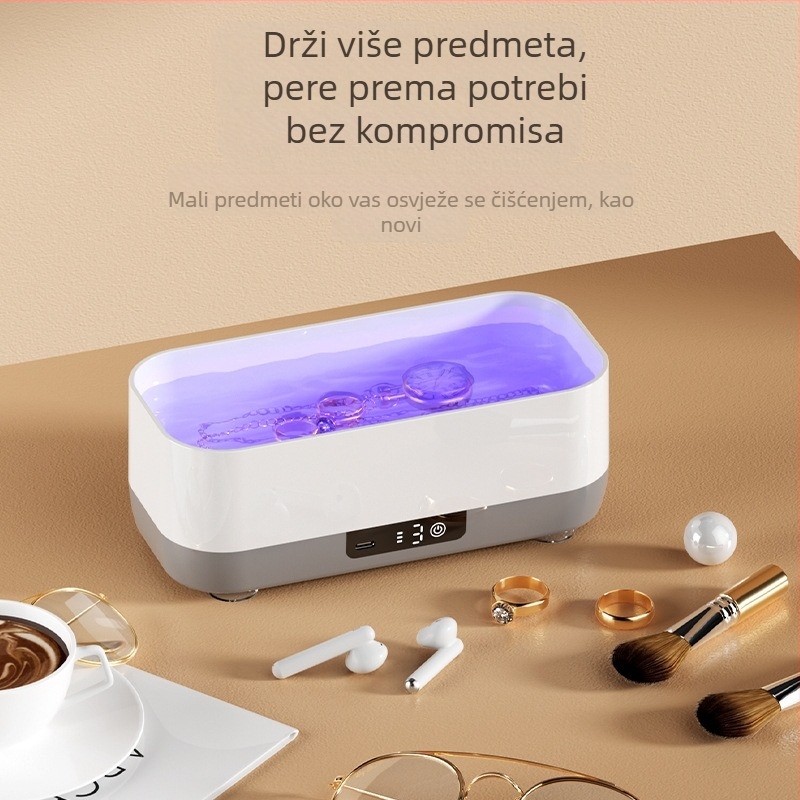 Novi ultrazvučni čistač za kućanstvo, čistač naočala, nakita, satova, aparatića za zube, mrlja, vibracijska kutija za čišćenje