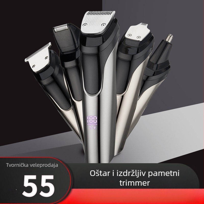 Novi prekogranični LED digitalni zaslon za električnu mašinicu za šišanje kose iz 2021. s natpisom, rezač za nos, odijelo za kućanstvo, frizerski salon, električna mašinica za šišanje kose