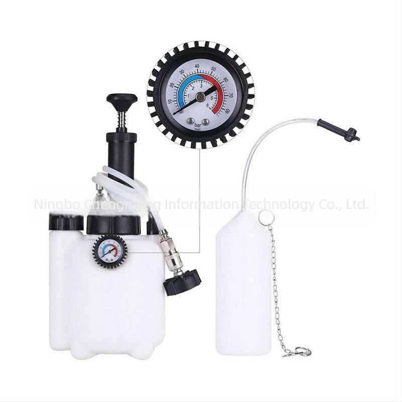 Ručna zamjena kočionog ulja u automobilu pomoću 3L vakuumske posude za kočiono ulje, popravak kočnica pumpe za kočiono ulje