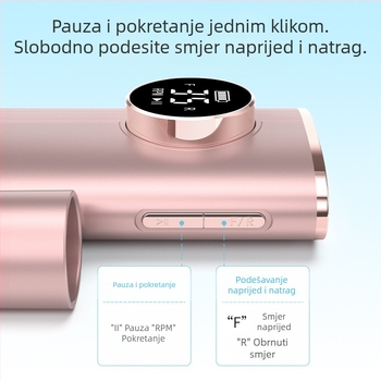 Power Bank, višenamjenski alat za poliranje noktiju, poliranje i uklanjanje laka za nokte i uklanjanje mrtve kože, punjivi prijenosni višenamjenski alat za manikuru