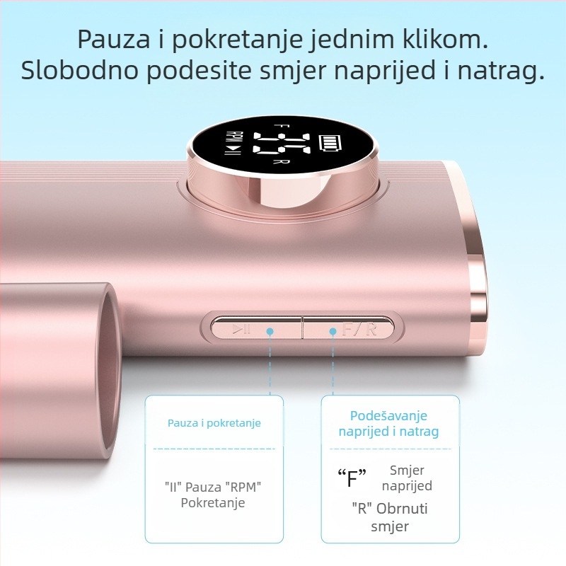 Power Bank, višenamjenski alat za poliranje noktiju, poliranje i uklanjanje laka za nokte i uklanjanje mrtve kože, punjivi prijenosni višenamjenski alat za manikuru