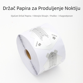 Držač papira za nokte s motivom ribe u obliku prekogranične vruće debele aluminijske folije, alat za francuske fototerapije, alat za ekstenzije noktiju, držač papira 100/300