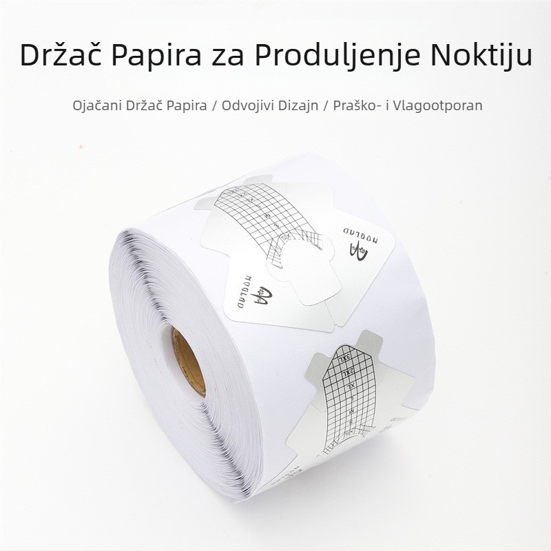 Držač papira za nokte s motivom ribe u obliku prekogranične vruće debele aluminijske folije, alat za francuske fototerapije, alat za ekstenzije noktiju, držač papira 100/300