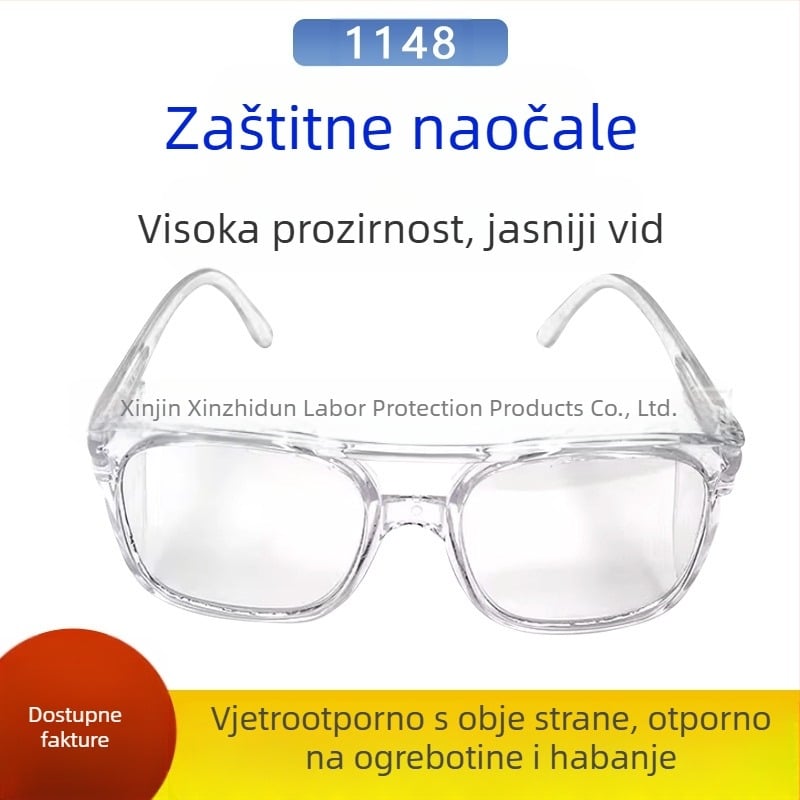 Zaštitne naočale 1148 zaštitne naočale protiv udara, protiv prskanja, otporne na vjetar, pijesak, prozirne zaštitne naočale za oči, otporne na prašinu, zaštitne naočale za rad