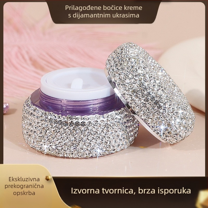 Nova visokokvalitetna prijenosna putna bočica za losion od podloge, visokokvalitetna bočica za kremu za šminku od bijelog dijamanta