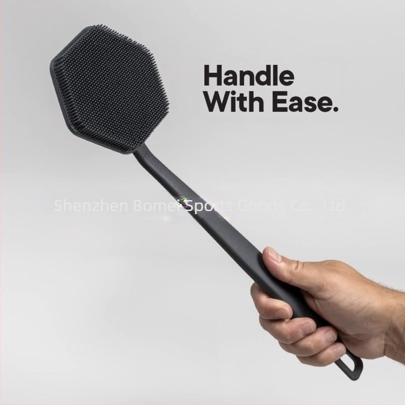 Amazon Nova silikonska četka za kupanje s dugom ručkom Muška silikonska četka za čišćenje leđa Četka za kupanje Četka za trljanje leđa