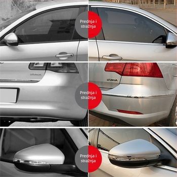 Ukras za prozor automobila, svijetla traka, kromirana svijetla traka, galvanizirana traka za vrata, protiv sudara, svijetla traka, osiguranje automobila, pribor