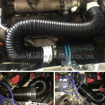 Pravi set kutija za usis zraka od karbonskih vlakana, uvlačivi filter za usis zraka za automobil, modificirana kutija za zrak od karbonskih vlakana, usis zraka visokog protoka