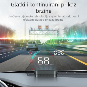 Novi HUD head-up zaslon za automobil M22 iz 2023., GPS univerzalni mjerač brzine, ukras, elektronika automobila Shenzhen
