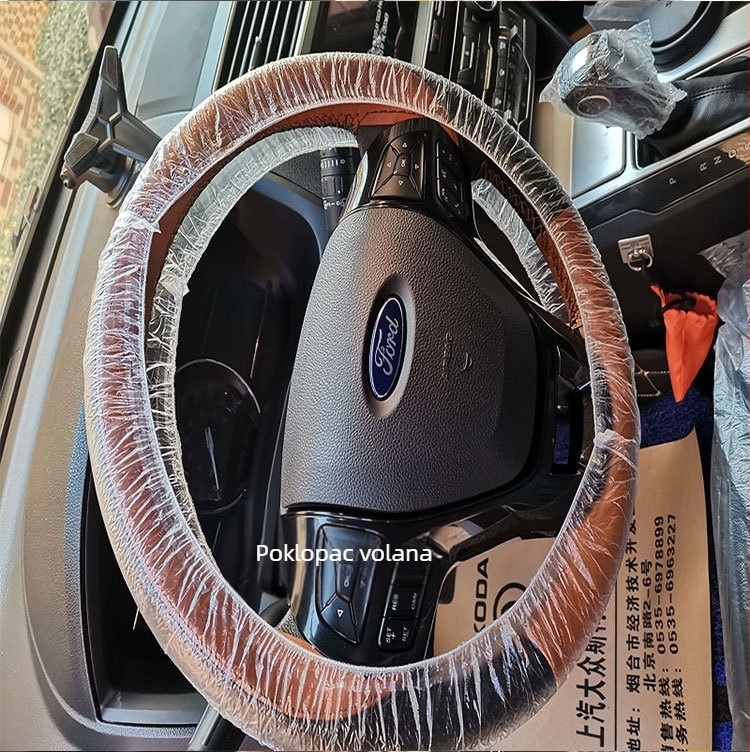 100 komada plastičnih navlaka za volan za popravak i održavanje automobila, jednokratne navlake za volan za popravak automobila