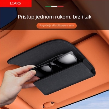 Kutija za auto naočale od antilopa, štitnik za suncobran za automobil, posebna kutija za pohranu sunčanih naočala, kopča za sunčane naočale, modificirana kutija za pohranu