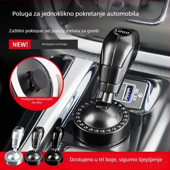 Prekogranični novi automobil s jednim gumbom za pokretanje prekidača za paljenje, ukrasne naljepnice, zaštitni poklopac, modifikacija automobilske opreme