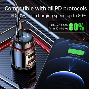 T23 prekogranični novi proizvod PD30W QC3.0 automobilski bluetooth mp3 player automobilski bluetooth hands-free FM odašiljač