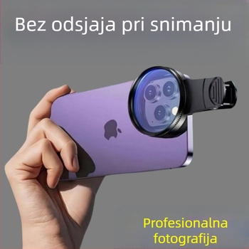 Polarizator za mobilne telefone, specijalni fotografski filter za fotografiju, HD profesionalni cpl polarizator, univerzalni 52/49 mm, pomoćni fotografski filter