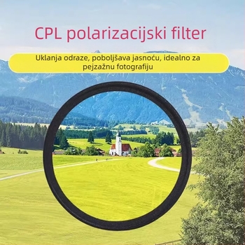 Polarizator za mobilne telefone, specijalni fotografski filter za fotografiju, HD profesionalni cpl polarizator, univerzalni 52/49 mm, pomoćni fotografski filter