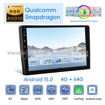 7/9/10,1-inčni Android 15 dvostruki zaslon univerzalni 4/64 Bluetooth bežični Carplay navigacijski sustav za automobil