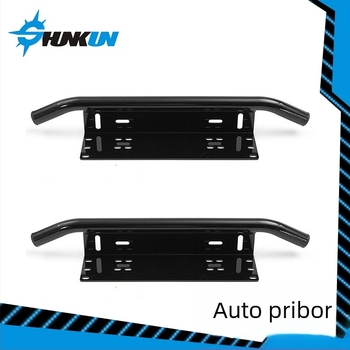 Držač registarske pločice za prednji branik automobila za terenska vozila od aluminijske legure, vodootporni reflektor, radno svjetlo, okvir registarske pločice