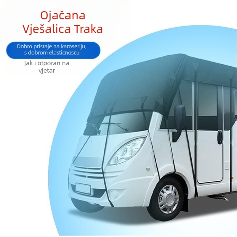 Rv Cover 210D Camping Style RV cerada zaštitna navlaka za automobil vodootporna i otporna na prašinu Oxford tkanina za zaštitu od sunca preko granice